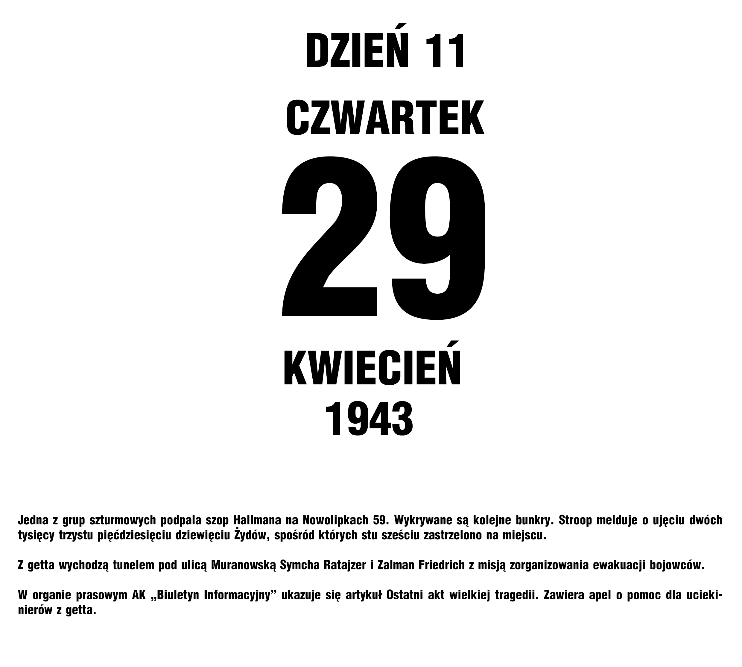  kal 29 kwietnia