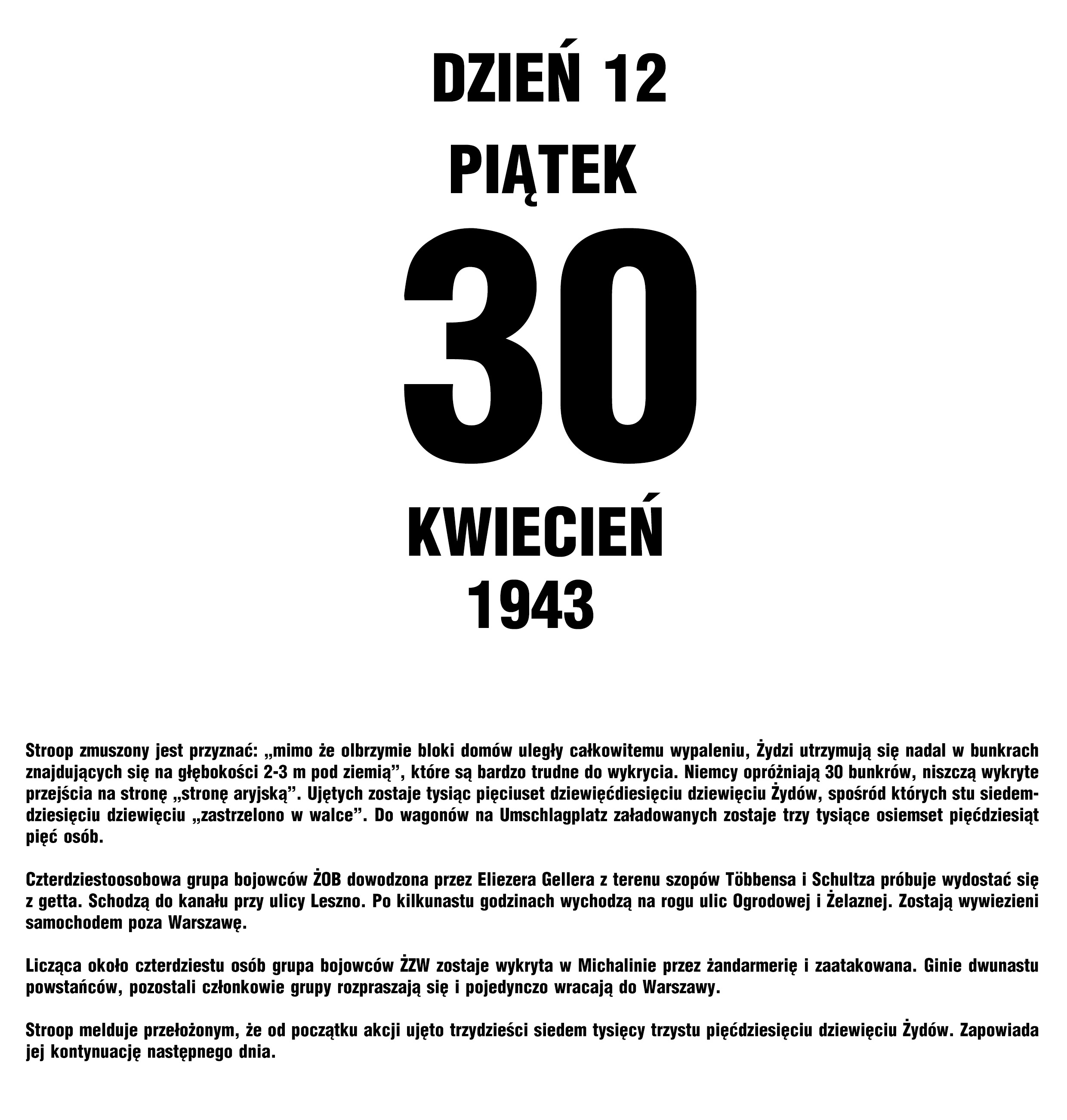  kal 30 kwietnia